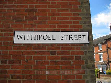 Ipswich Historic Lettering: Withipoll Street