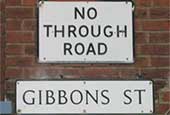 Ipswich Historic Lettering: Gibbons Street sign thumb