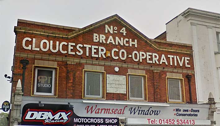 Ipswich Historic Lettering: Gloucester Co-op 2