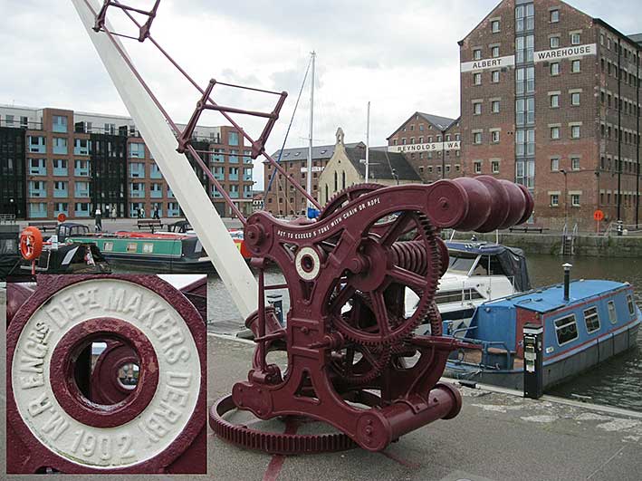 Ipswich Historic Lettering: Gloucester dock crane 1