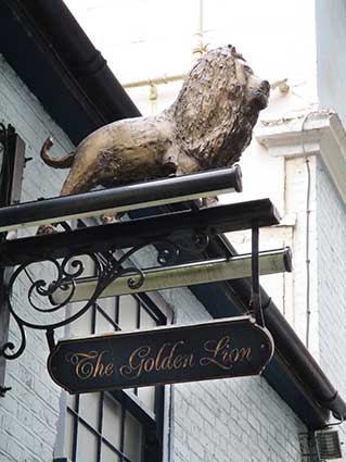 Ipswich Historic Lettering: Golden Lion, Lion Street 2021