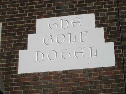 Ipswich Historic Lettering: The Golf Hotel 3a
