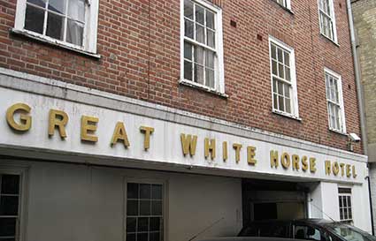 Ipswich Historic Lettering: Great White Horse 3