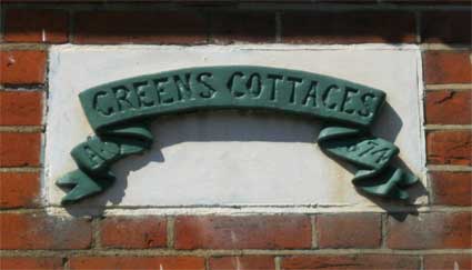 Ipswich Historic Lettering: Greens Cottages 2