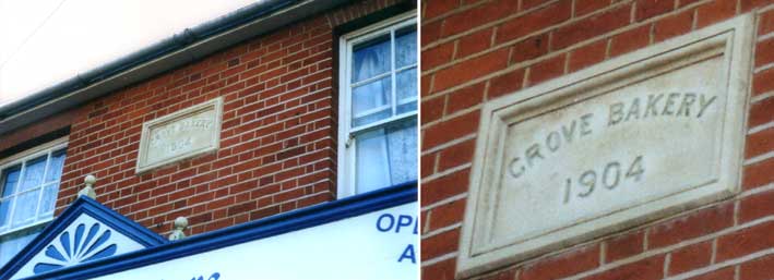 Ipswich Historic Lettering: Grove Bakery 2