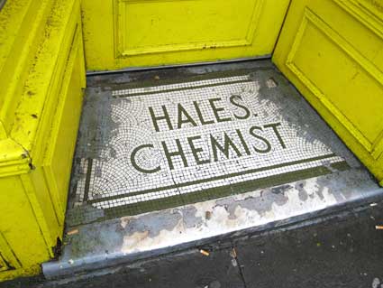 Ipswich Historic Lettering: Hales Chemist 2012