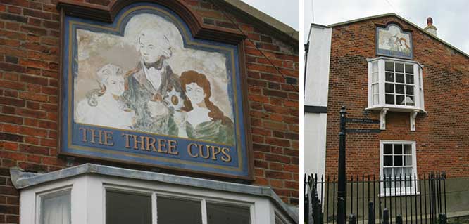 Ipswich Historic lettering: Harwich 3 Cups