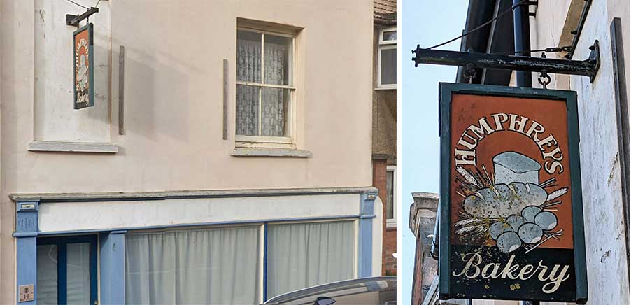 Ipswich Historic Lettering: Harwich bakery