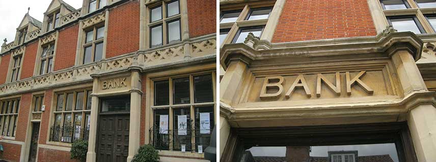 Ipswich Historic lettering: Harwich Bank