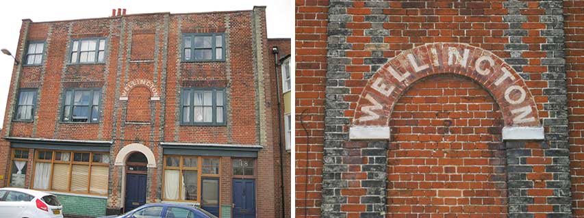 Ipswich Historic lettering: Harwich Wellington 1