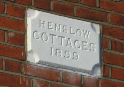 Ipswich Historic Lettering: Henslow Cottages 1