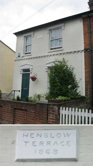Ipswich Historic Lettering: Henslow Terrace 1