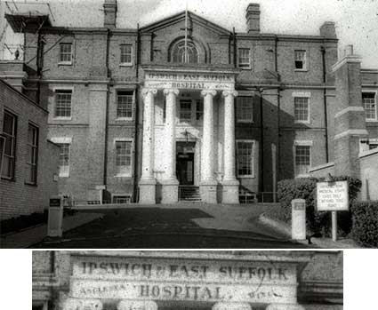 Ipswich Historic Lettering: Anglesea Road Hospital 1950s