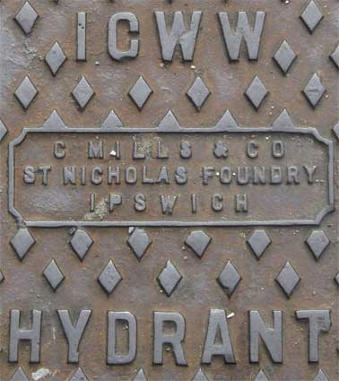 Ipswich Historic Lettering: ICWW Hydrant Rope Walk 2