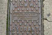 Ipswich Historic Lettering: ICWW hydrant thumb