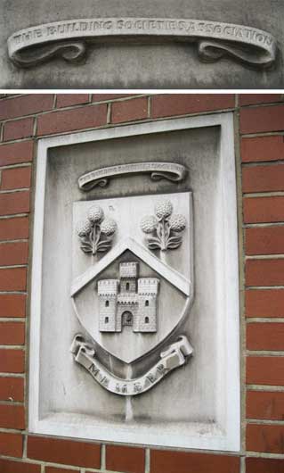 Ipswich Historic Lettering: IBS crest