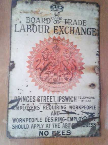 Ipswich Historic Lettering: Labour Exchange