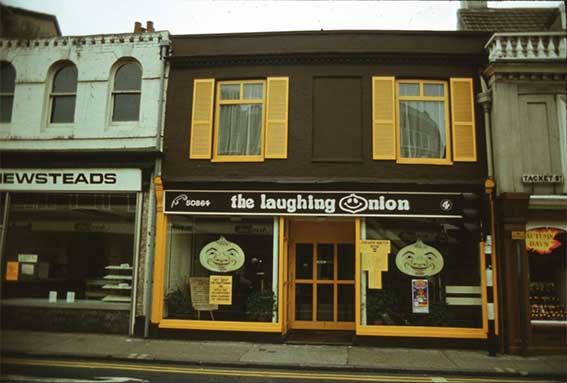 Ipswich Historic Lettering: Laughing Onion 1978