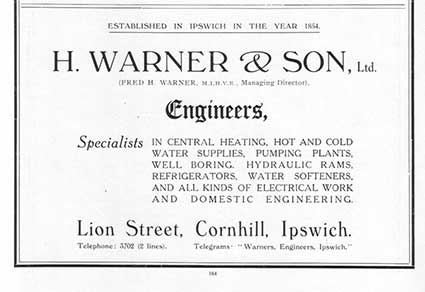 Ipswich Historic Lettering: Lion St advertisement 1936