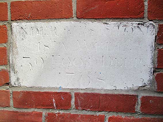 Ipswich Historic Lettering: Mannings plaque 1768