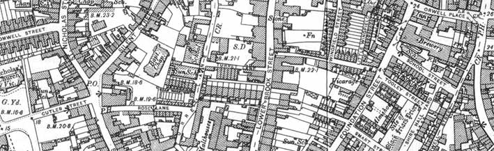 Ipswich Historic Lettering: Map Rosemary Lane