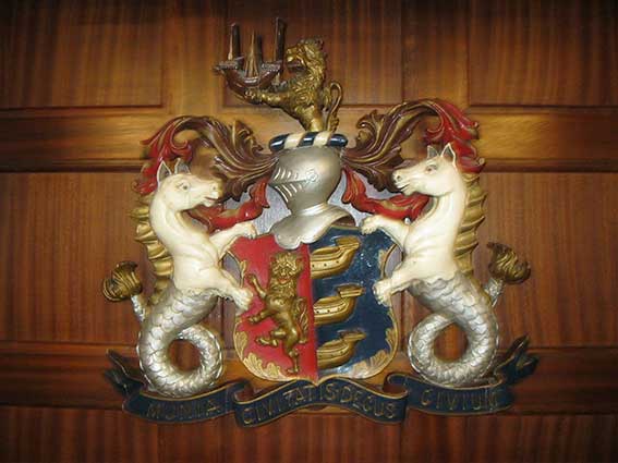 Ipswich Historic Lettering: Masonic Lodge crest