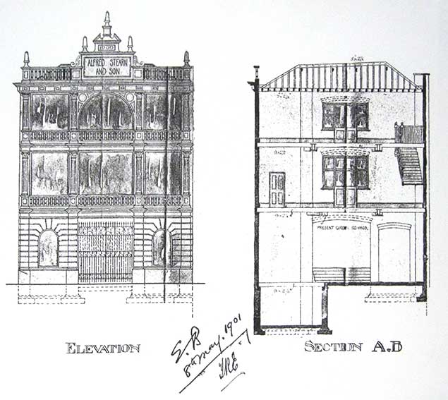 Ipswich Historic Lettering: Mutual House drawing 2