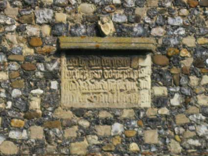Ipswich Historic Lettering: Needham church plaque