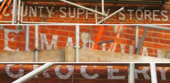 Ipswich Historic Lettering: County Supply Stores 6