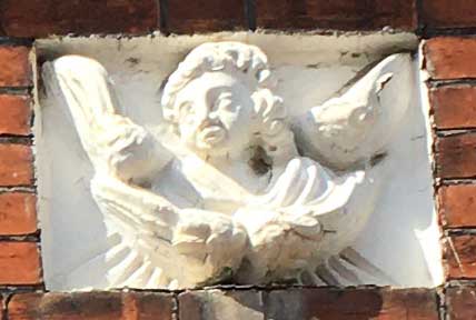 Ipswich Historic Lettering: Norfolk Street angel 2