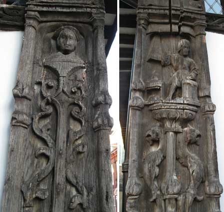 Ipswich Historic Lettering: Oak House carvings