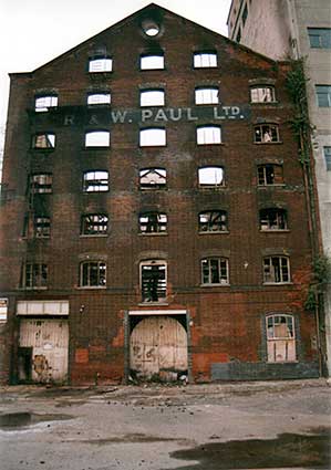 Ipswich Historic Lettering: Pauls maltings after the fire