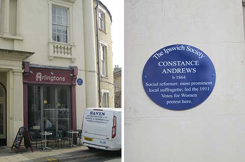 Ipswich Historic Lettering: Andrews plaque