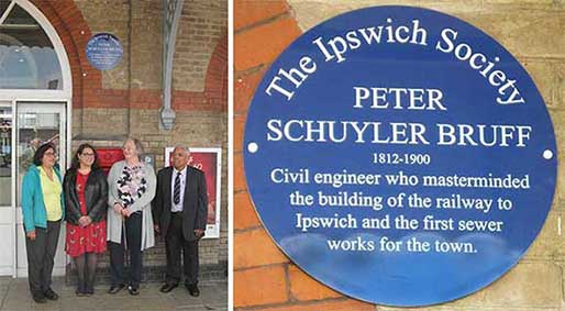 Ipswich Historic Lettering: Peter Bruff plaque