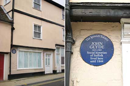 Ipswich Historic Lettering: John Glyde plaque