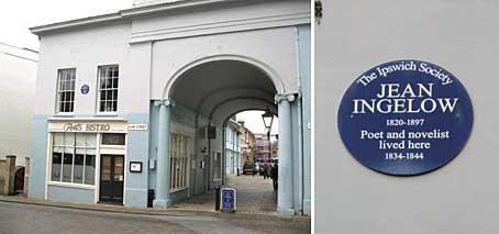 Ipswich Historic Lettering: Jean Ingelow plaque