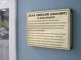 Ipswich Historic Lettering: Jean Ingelow plaque 1