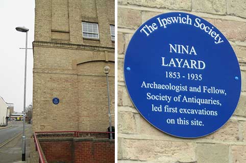 Ipswich Historic Lettering: Layard plaque