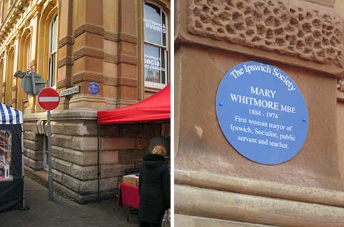 Ipswich Historic Lettering: Whitmore plaque