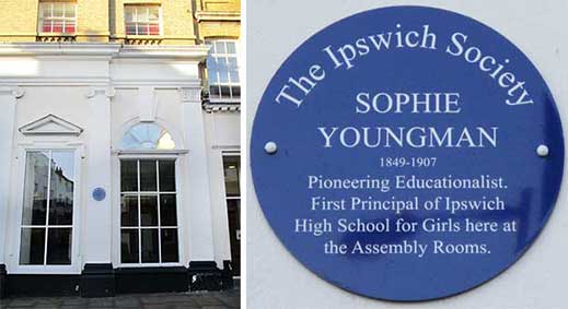Ipswich Historic Lettering: Sophie Youngman plaque