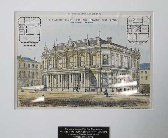 Ipswich Historic Lettering: Post Office 1879