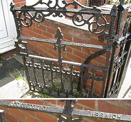 Ipswich Historic Lettering: Cocksedge gate