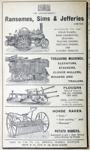 Ipswich Historic Lettering: Ransomes ad 1923
