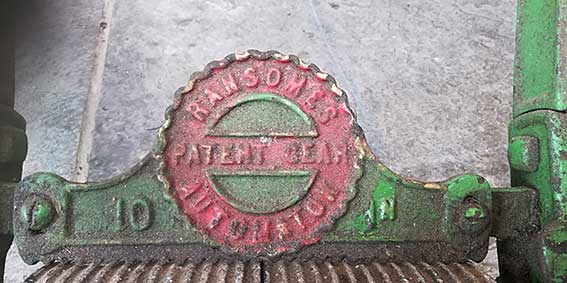 Ipswich Historic Lettering: Ransomes mowers 4