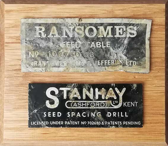 Ipswich Historic Lettering: Ransomes combine plate