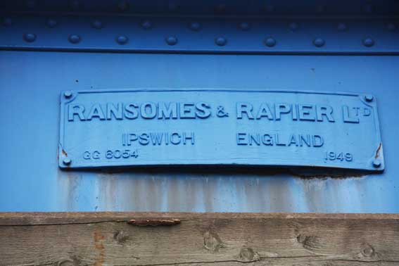 Ipswich Historic Lettering: Ransomes swing bridge