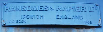 Ipswich Historic Lettering: Ransomes swingbridge small