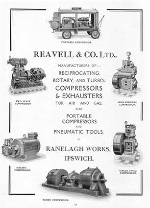 Ipswich Historic Lettering: Reavell Ltd advertisement