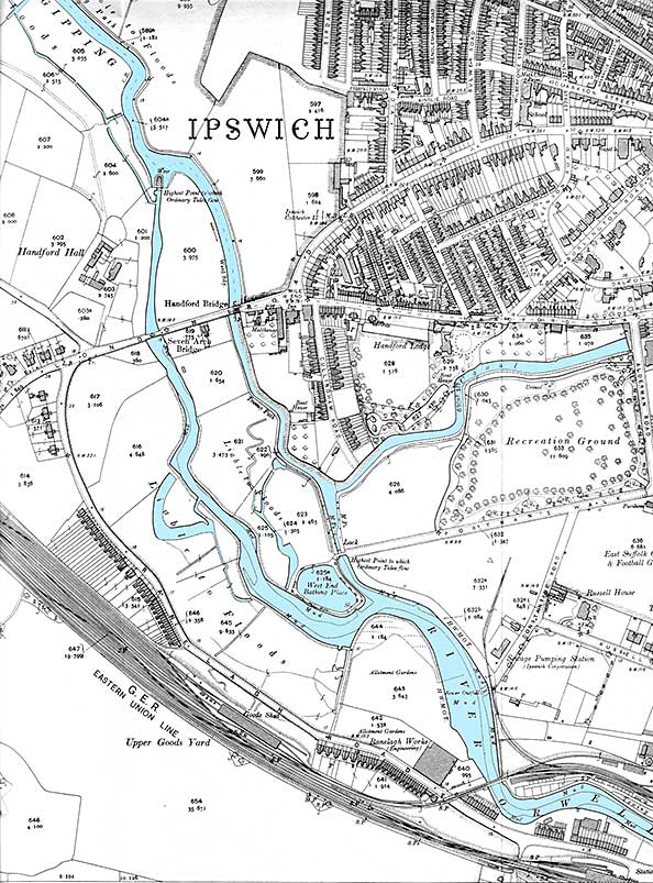 Ipswich Historic Lettering: River Orwell 1902