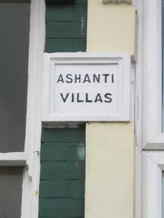 Ipswich Historic Lettering: Rosehill houses: Ashanti